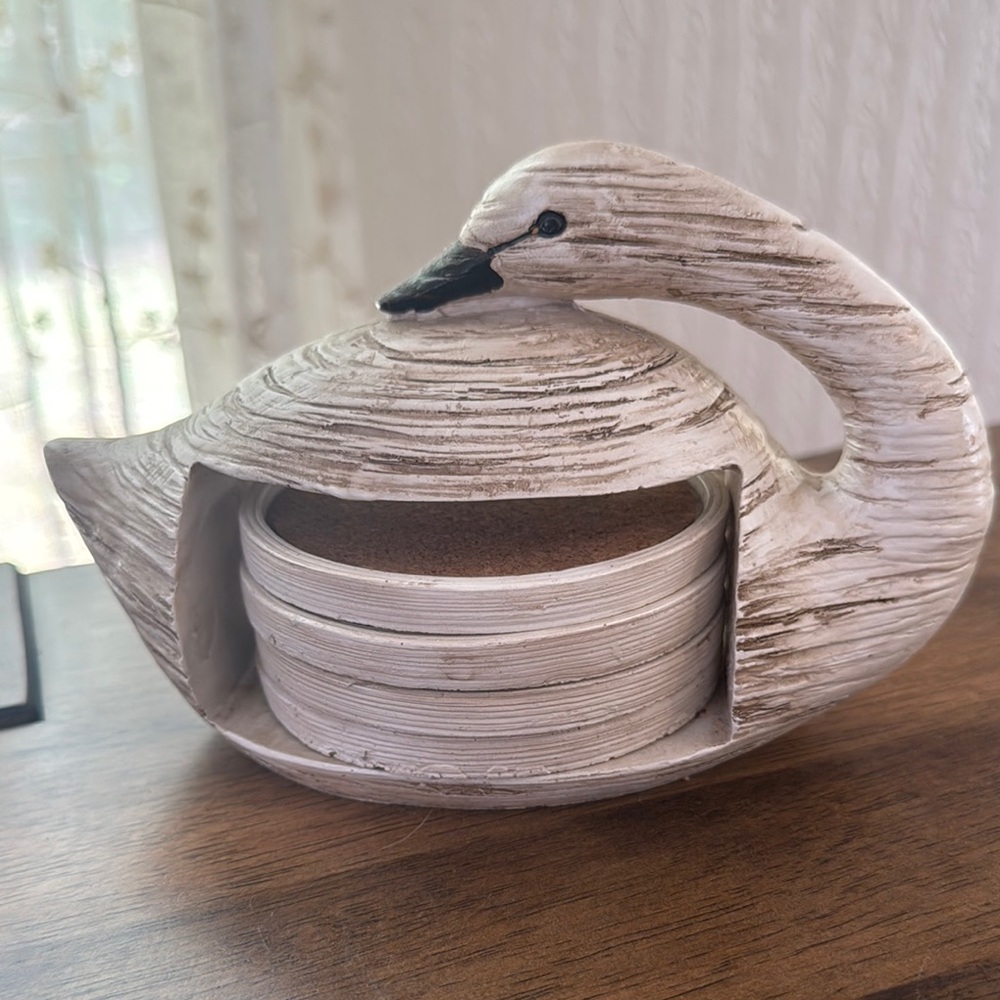 Swan Shaped Coaster Holder